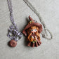 collana streghetta marrone