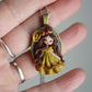 Handmade Belle Polymer Clay and Steel Necklace | Zingara Creativa