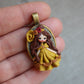 Handmade Belle Polymer Clay and Steel Necklace | Zingara Creativa