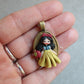 Handmade Snowwhite Polymer Clay and Steel Necklace | Zingara Creativa