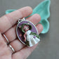 Stainless Steel Cat Doll Cameo Necklace – One of a Kind