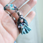 2-in-1 Blue Gemstone and Pearl Necklace with Geisha Cameo – One of a Kind