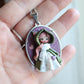 Stainless Steel Cat Doll Cameo Necklace – One of a Kind