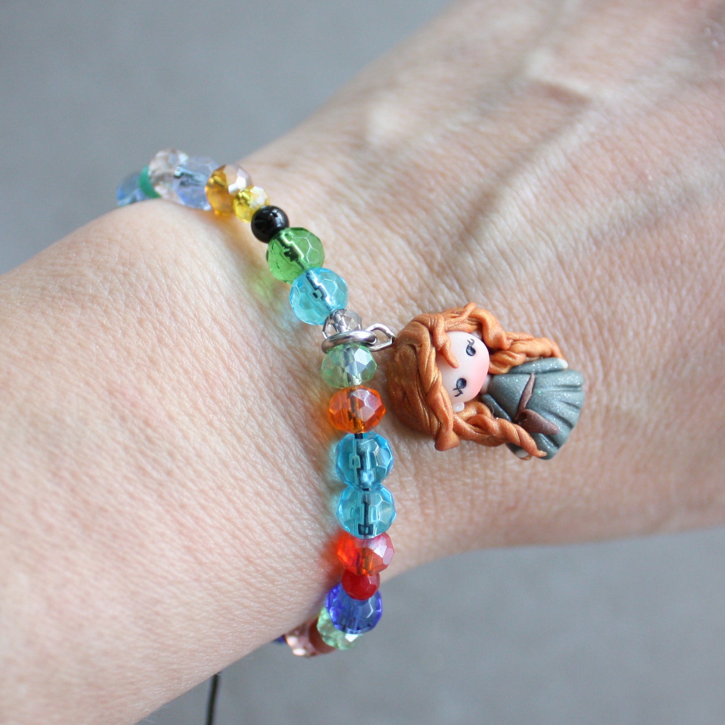 Colorful Beaded Bracelet – Merida ✨