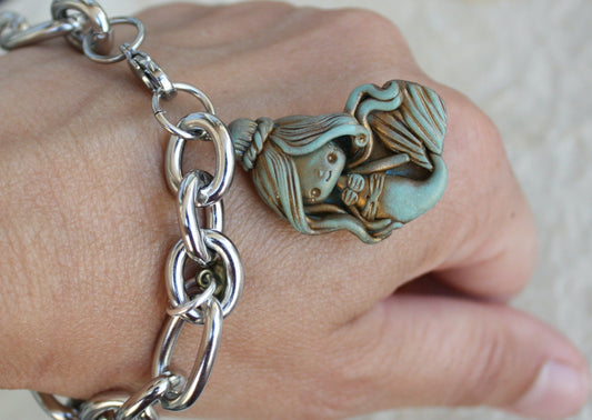 blue mermaid bracelet