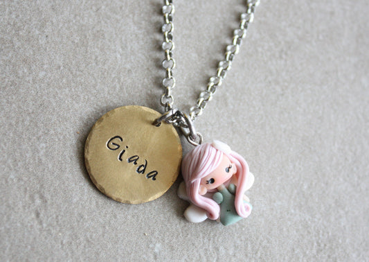 necklace with name and fairy