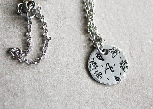 necklace with letter