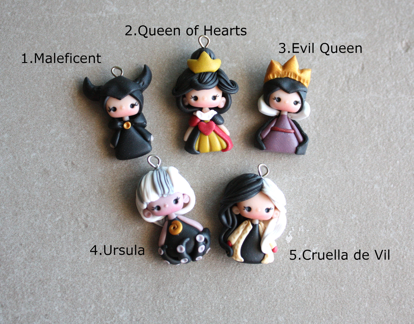 The Villains - Polymer Clay Dolls