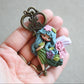 Handmade Polymer Clay Fairy on Bronze Key