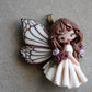 Fairy Rossella - Handmade Polymer Clay Fairy Pendant