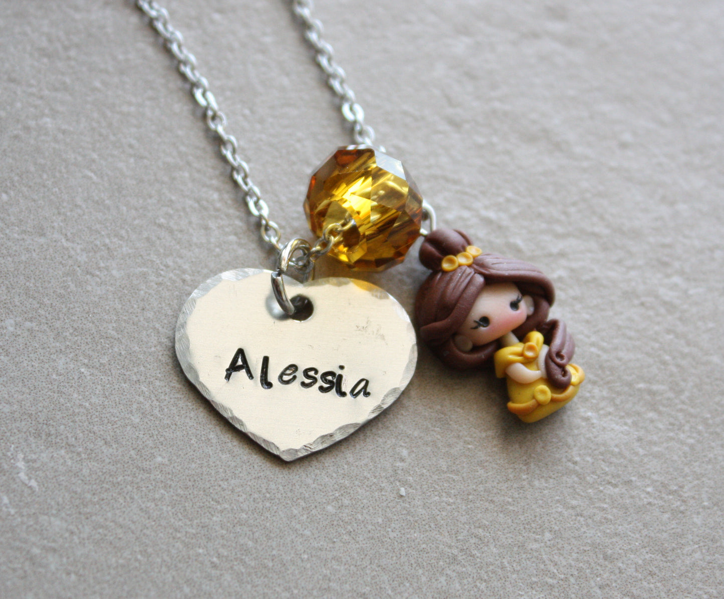 Belle necklace with name