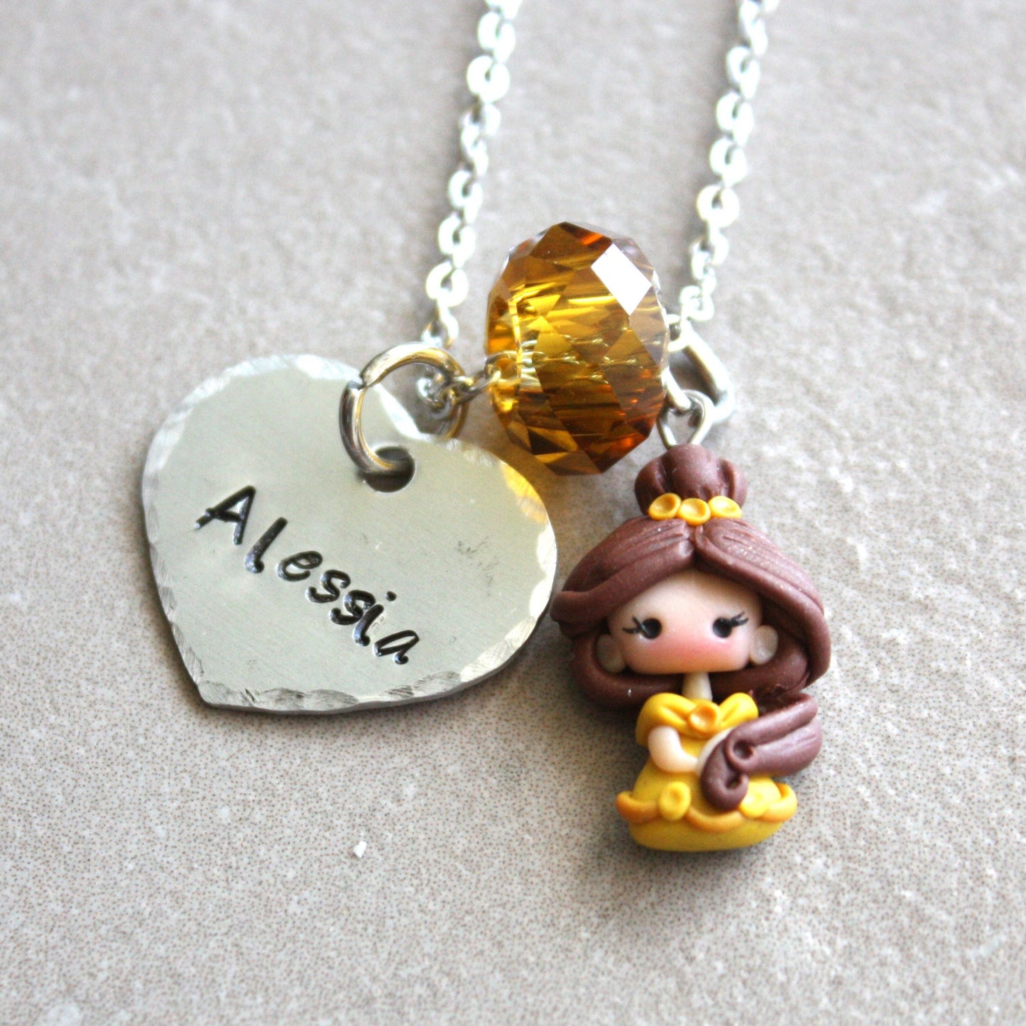 Belle necklace with name