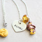 Belle necklace with name