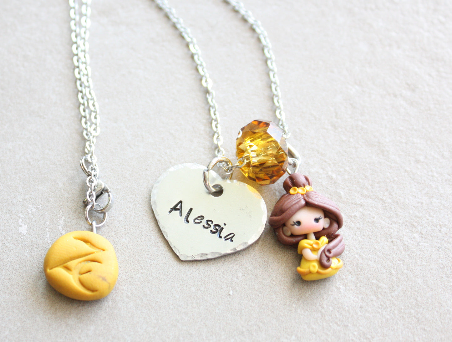 Belle necklace with name