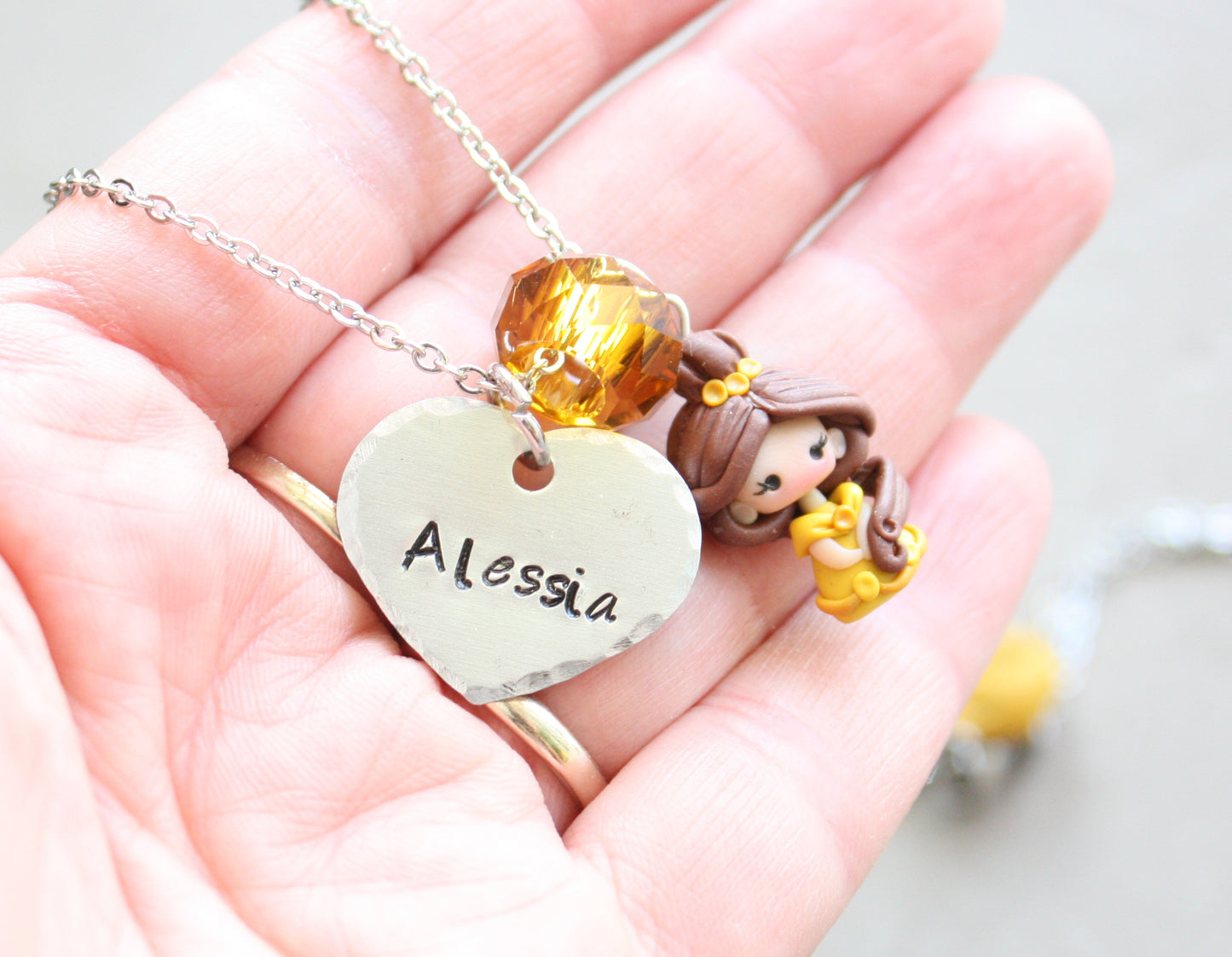 Belle necklace with name