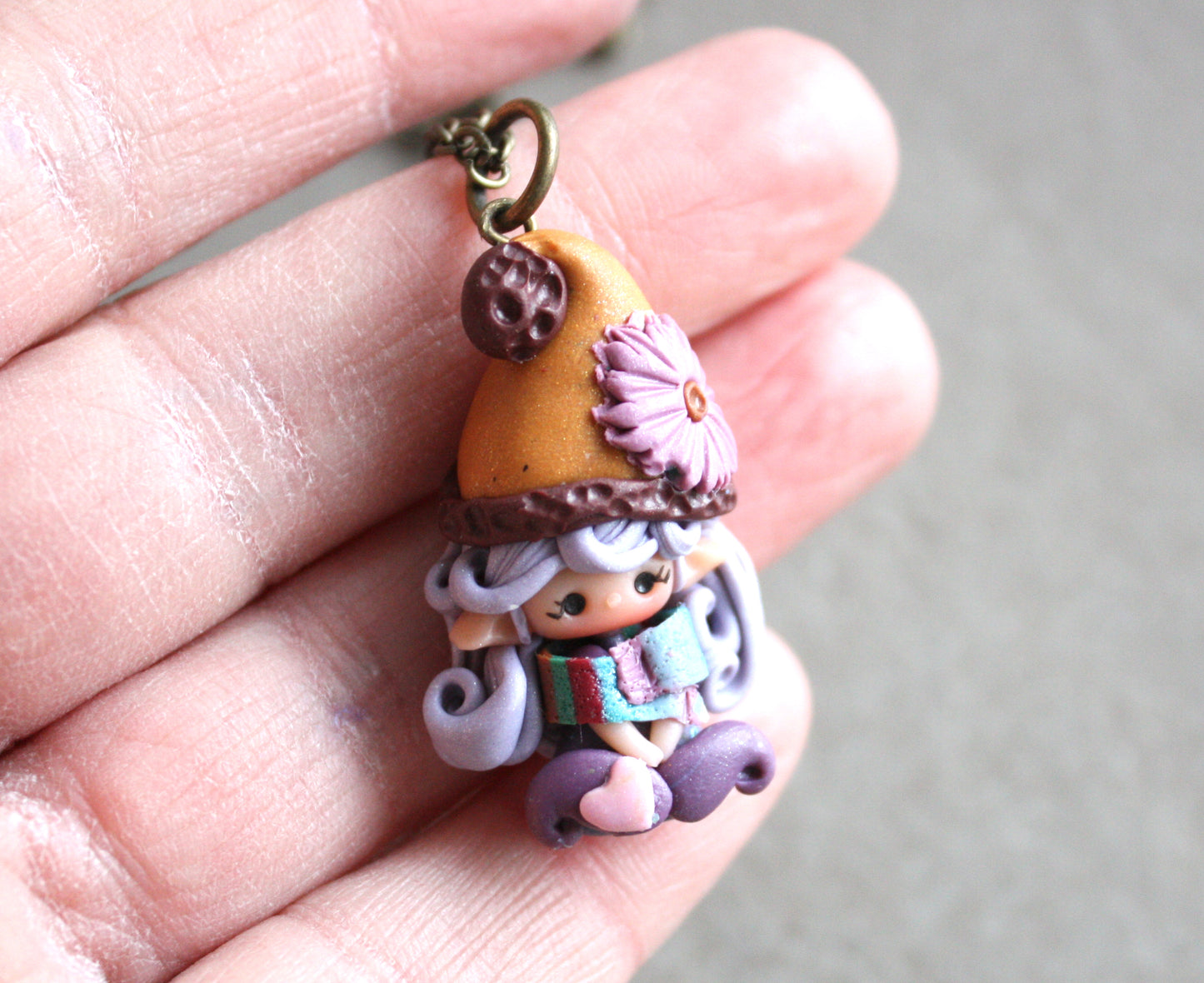 Necklace with Little Lucky Gnome VI