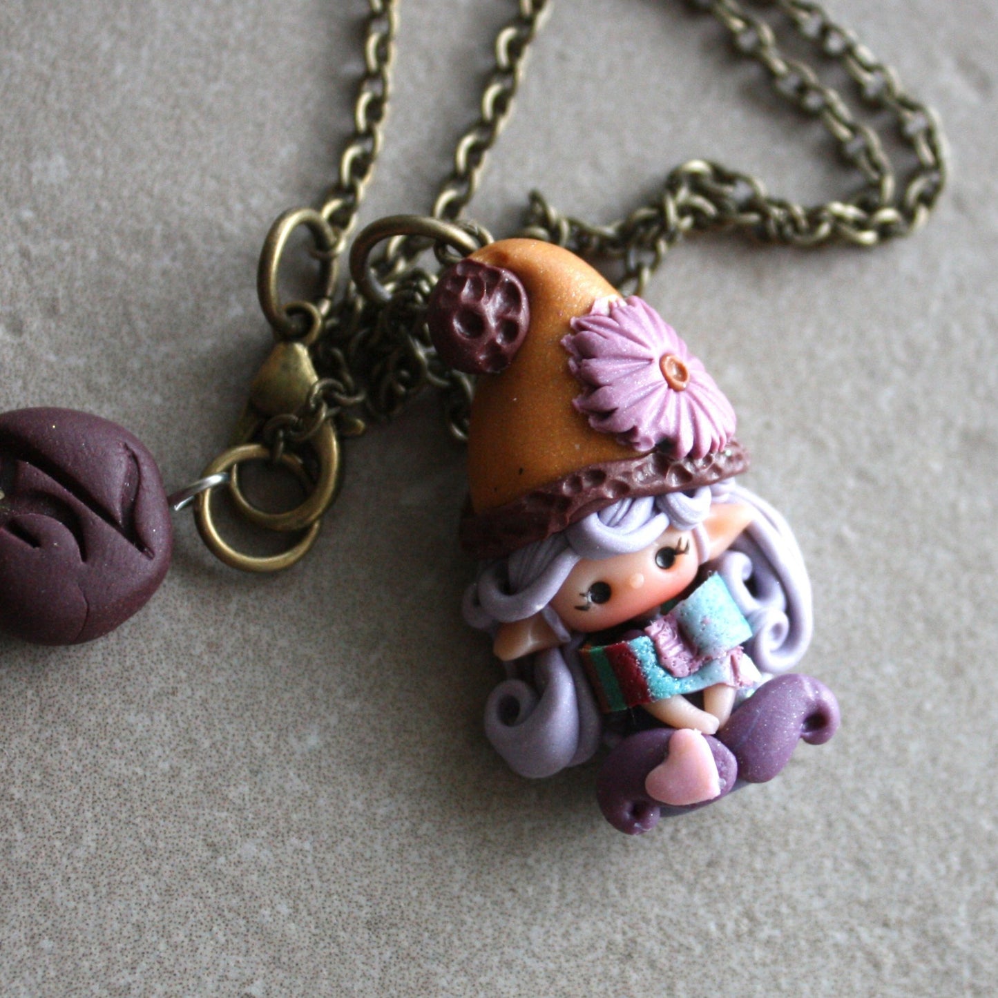 Necklace with Little Lucky Gnome VI