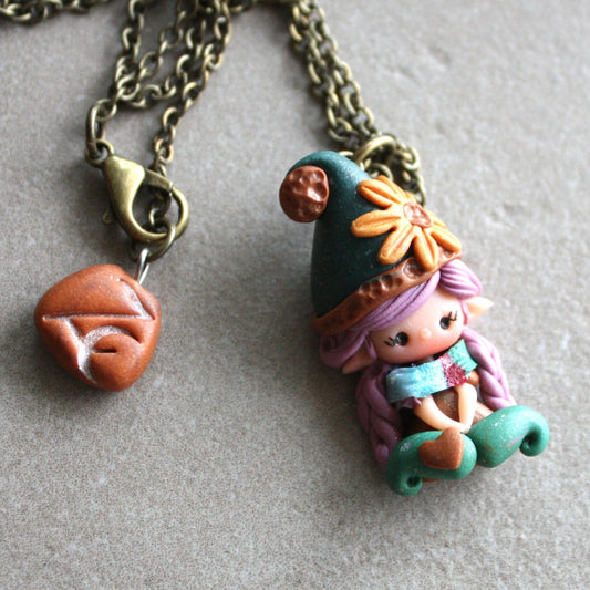 Necklace with Little Lucky Gnome III