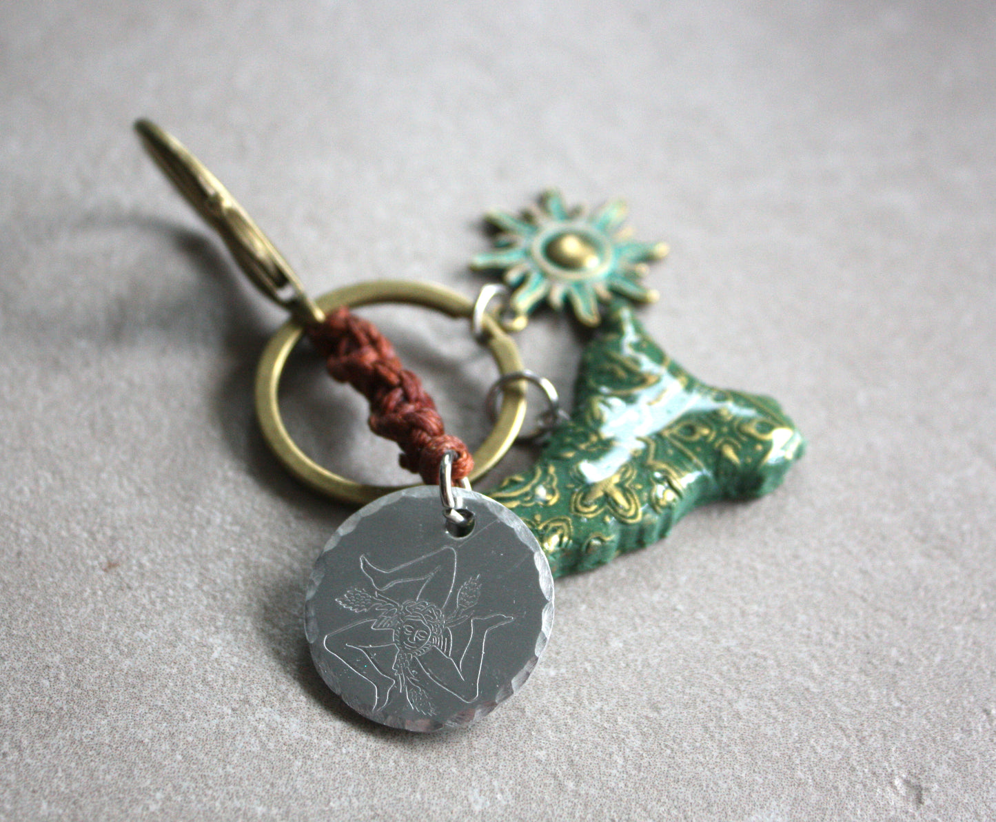 Sicily Keychain