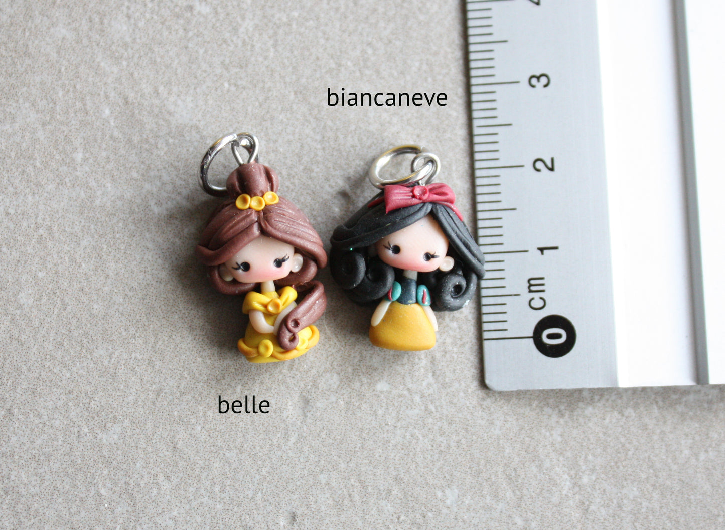 in stock! ciondoli Belle e Biancaneve