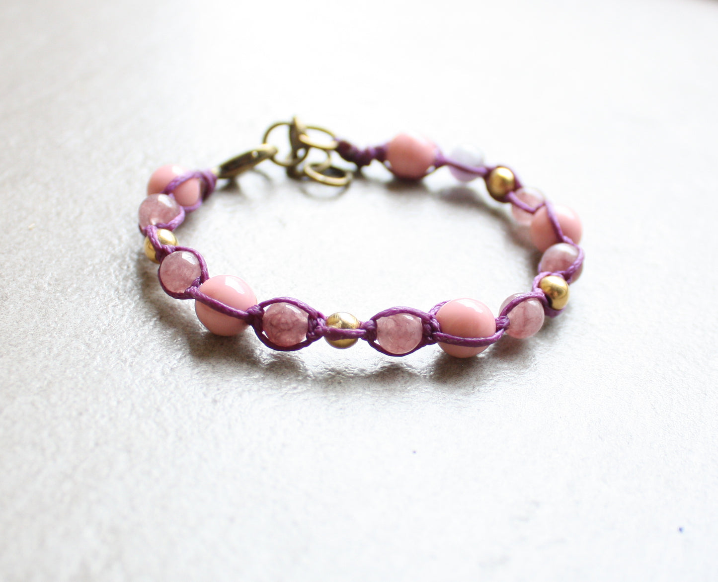 Adjustable gemstone bracelet