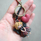 Bag Charm or Keychain with Monarch Fairy in Polymer Clay