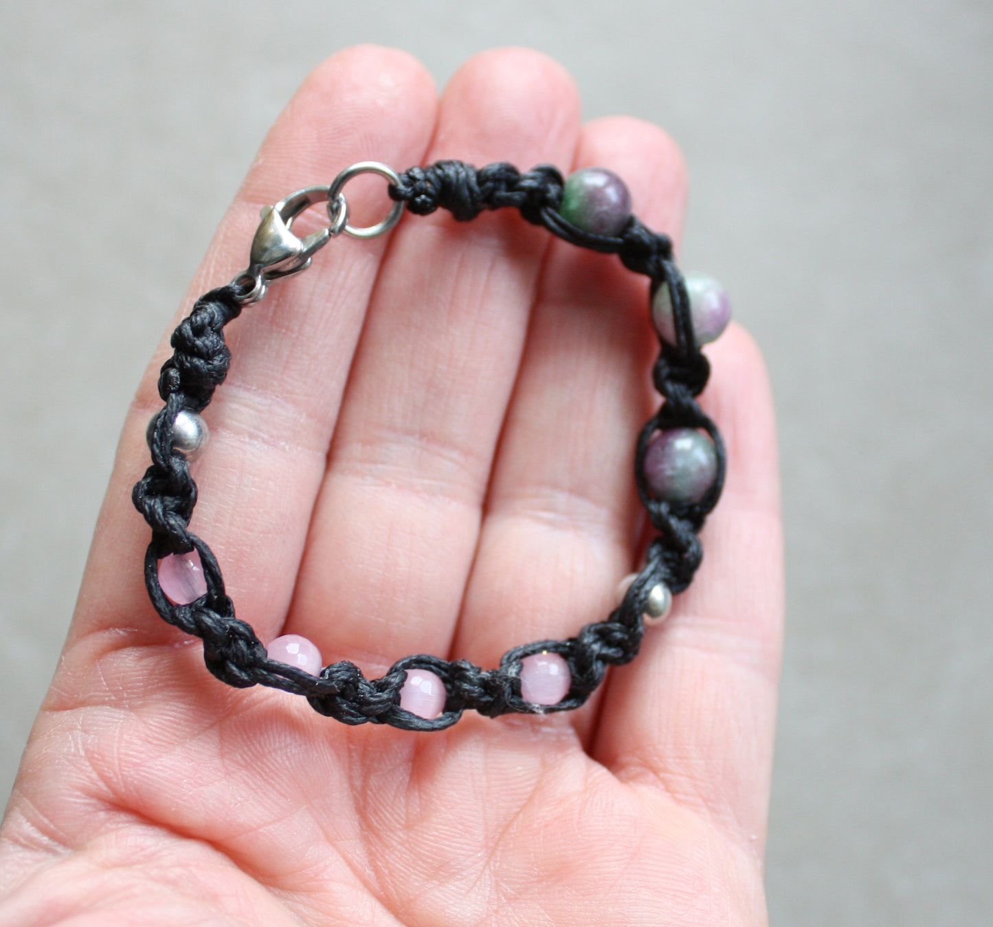 Adjustable gemstone bracelet