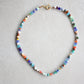 Summer Necklace with Colorful Beads and Gemstones