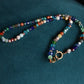 Summer Necklace with Colorful Beads and Gemstones