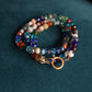 Summer Necklace with Colorful Beads and Gemstones