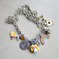 "Alice in Wonderland" Multi-Charm Necklace