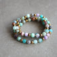 Stainless steel and gemstone beaded necklace