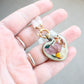 Romantic White Stone Necklace with Removable Heart Pendant