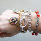 Cord Bracelet with Gemstones and Frida Kahlo Charms