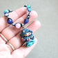 Bracciale pietre dure con ninfetta blu
