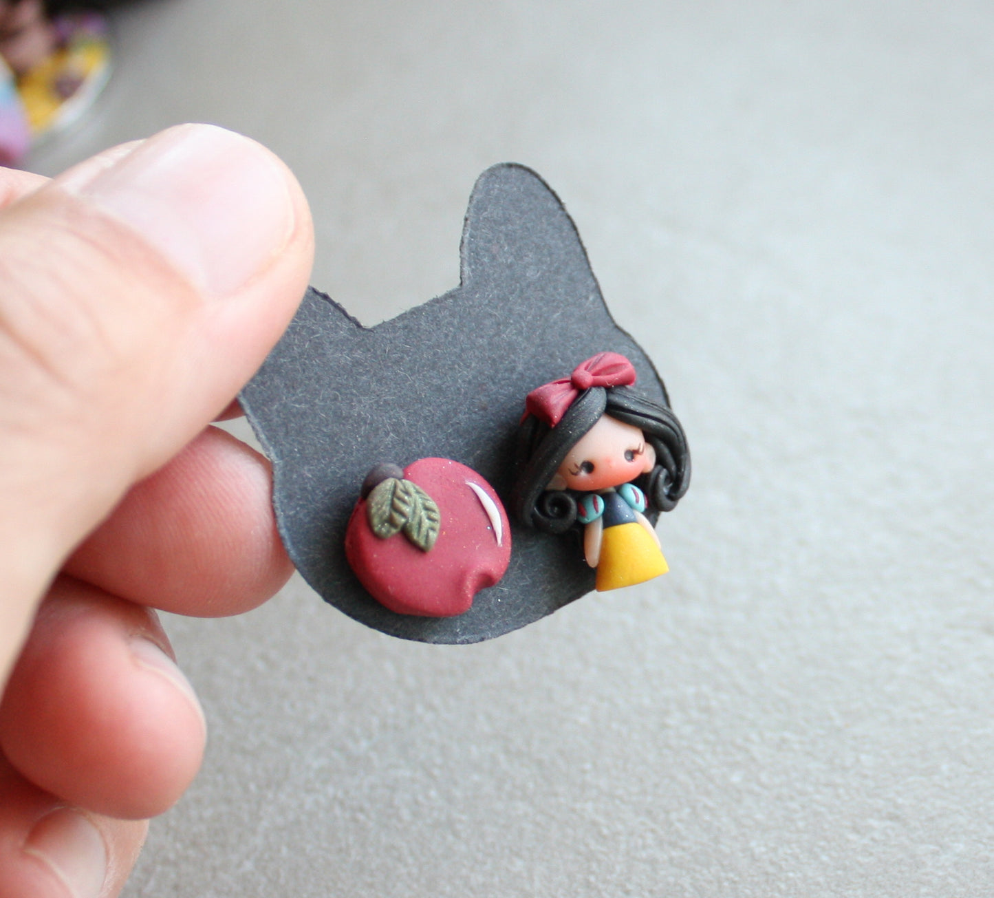 snowwhite stud earrings- in stock!