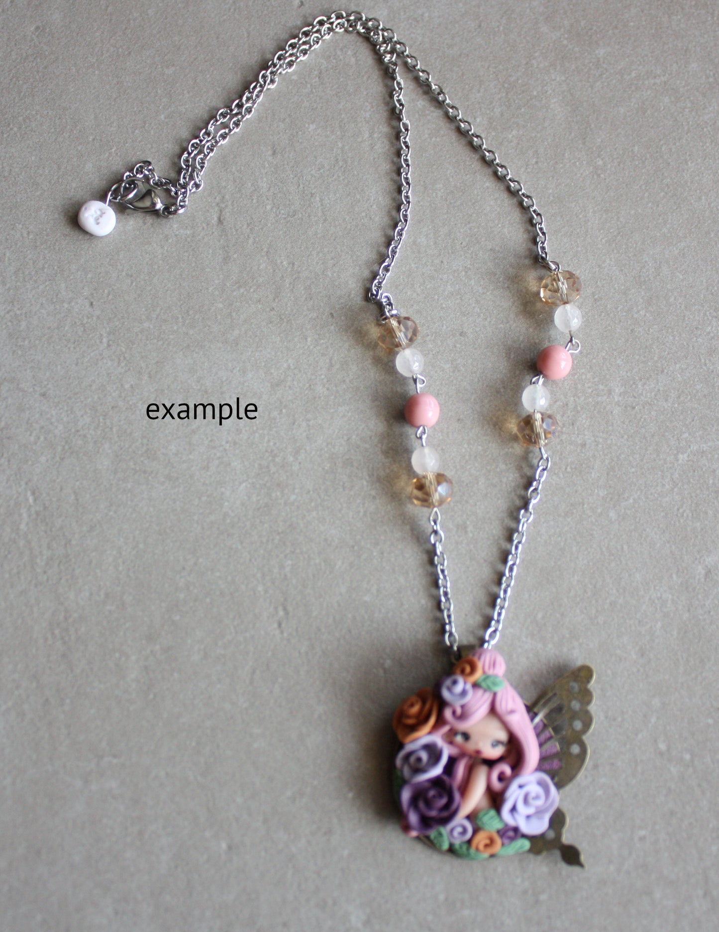 base per collana con perline- acciaio inox