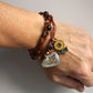 Short necklace, also wearable as a bracelet.