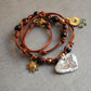 Short necklace, also wearable as a bracelet.