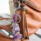 Handmade bag charm with nymph