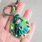 Handmade bag charm with fairy