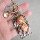 Handmade bag charm with Venus