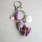 Handmade bag charm with nymph