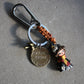 Mary Poppins Macramé Bag Charm with Hand-Engraved Brass Tag