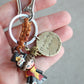 Mary Poppins Macramé Bag Charm with Hand-Engraved Brass Tag
