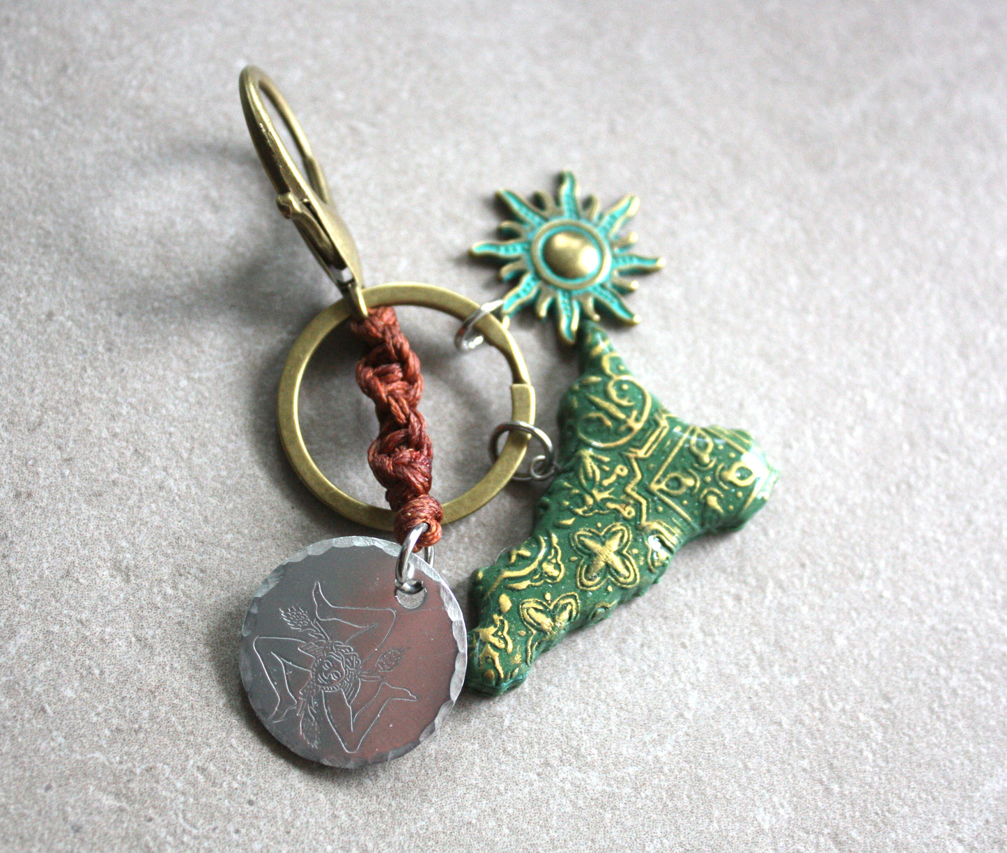 Sicily Keychain