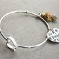 Openable Stainless Steel Bangle with Handmade Princess and Custom Name