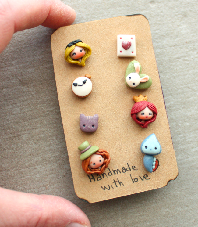 Alice studs set-  made to order