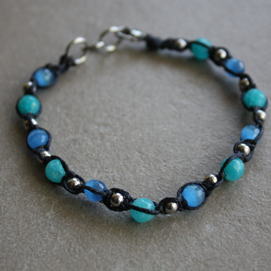 Adjustable gemstone bracelet