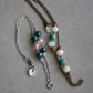 Necklace base with beads